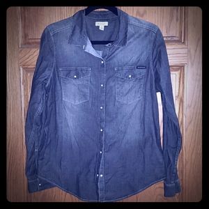 Calvin Klein button front shirt